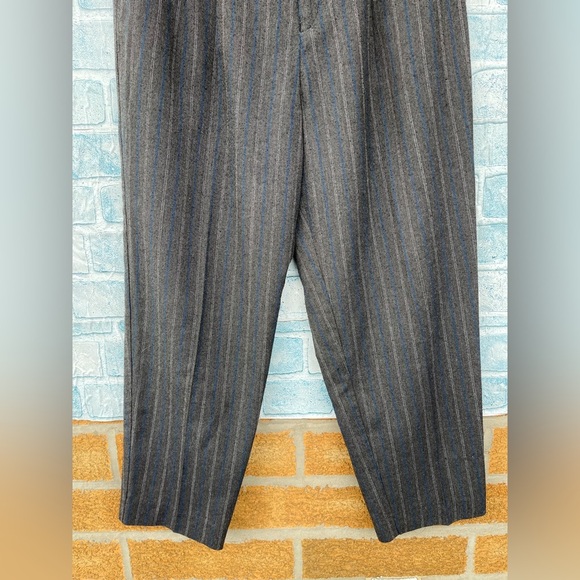 THE VINTAGE TWIN NYC Striped Trousers size 14 - Picture 5 of 12